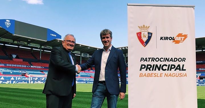 Kirolbet será el patrocinador principal del Club Atlético Osasuna 