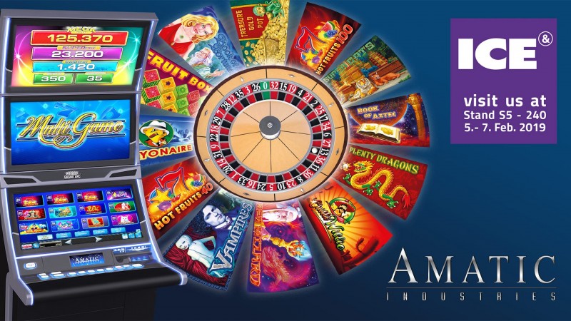 Amatic presentará en ICE sus innovaciones en juego online, gabinetes y ruleta
