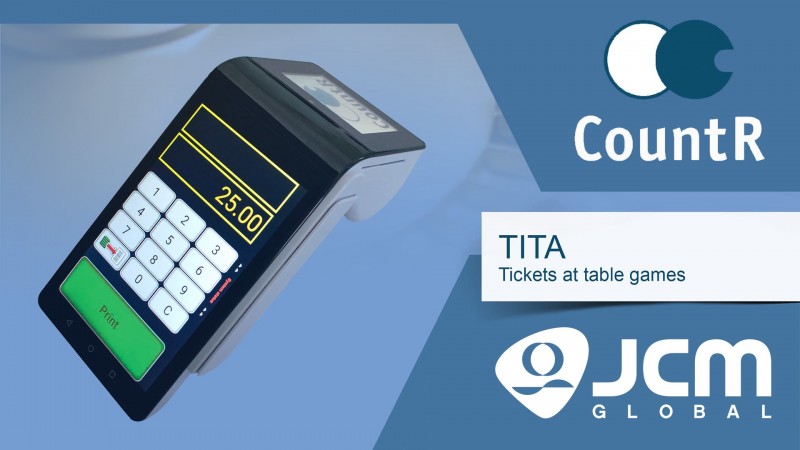 JCM and CountR bring TITO, POS transactions to table games