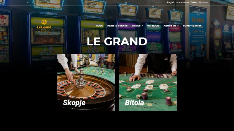 GIG se asocia con LeGrand Casino de Macedonia del Norte