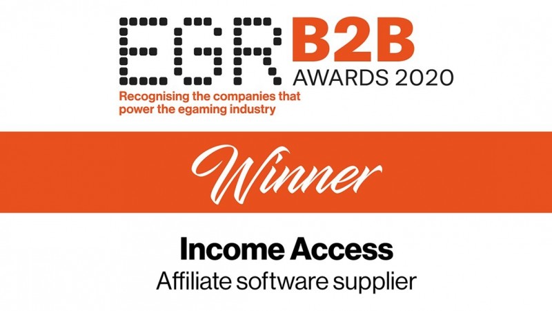 Income Access wins ‘Affiliate Software Supplier’ 2020 EGR B2B award