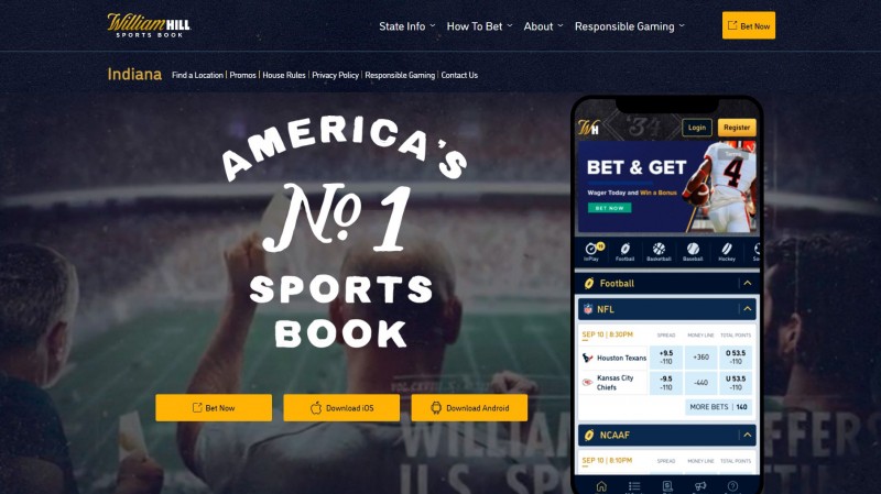 William Hill mobile and online sports book launches in Virginia