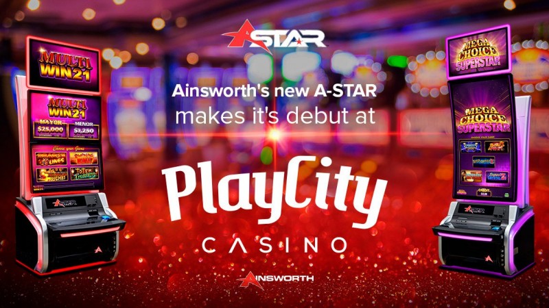 Ainsworth's A-STAR cabinet debuts at PlayCity casinos in Mexico