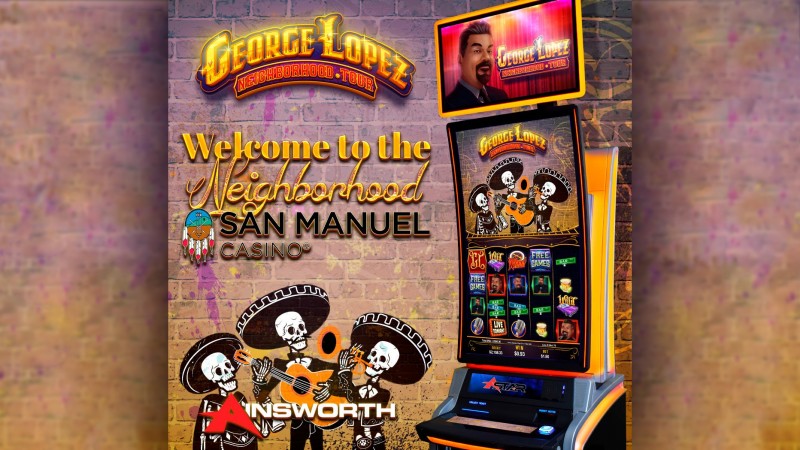 Ainsworth's comedian George Lopez-inspired slot debuts at San Manuel Casino