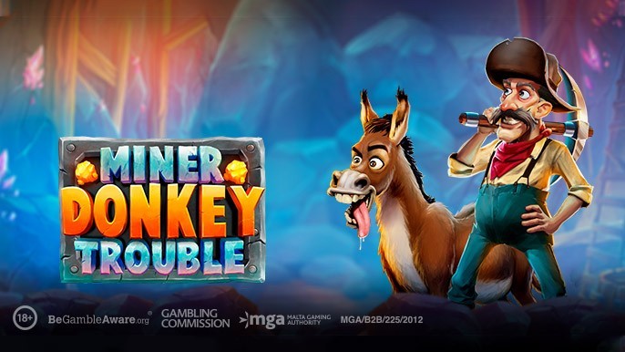 Play'n GO launches new slot title Miner Donkey Trouble