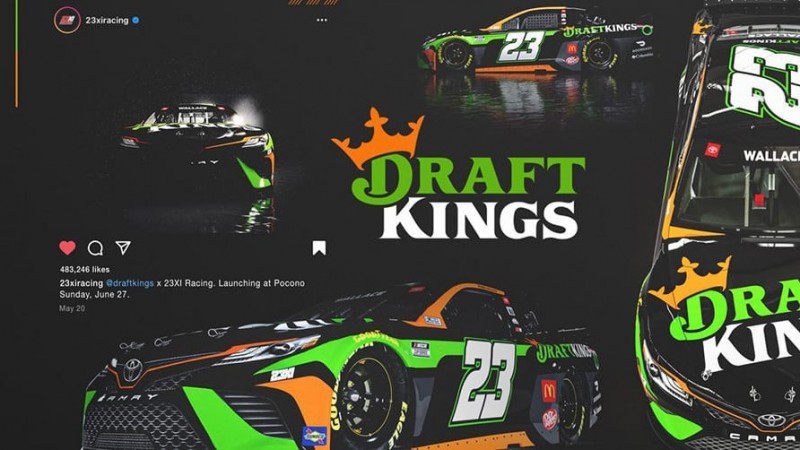 DraftKings signs partnership with 23XI Racing and its driver Bubba Wallace