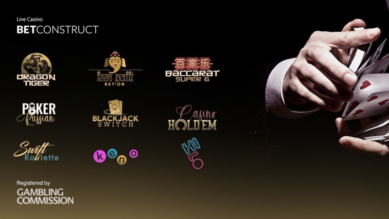 BetConstruct bolsters its position with the launch of 9 new live casino games