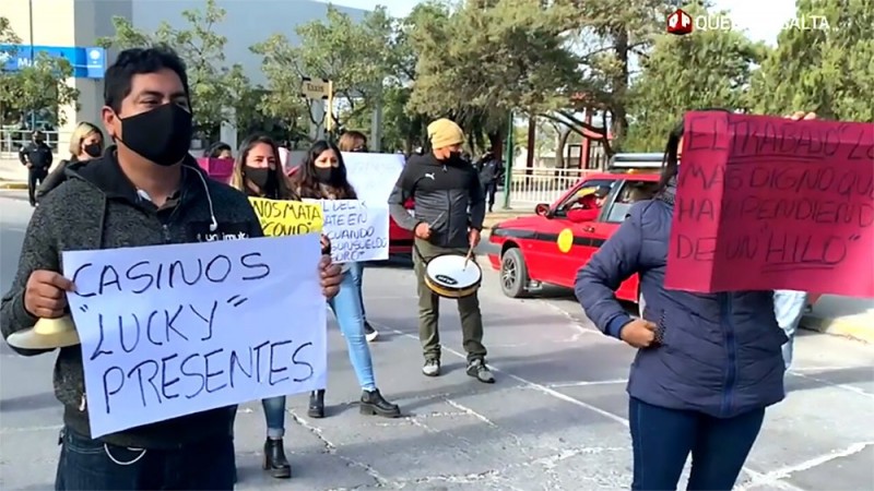 Argentina: trabajadores reclamaron la reapertura de los casinos de Salta