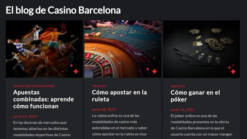 CasinoBarcelona.es presentó su blog para usuarios