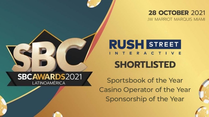 Rush Street Interactive is shortlisted for the SBC Latinoamérica Awards 2021