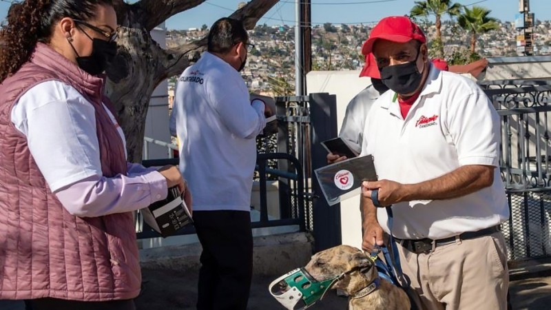 México: Calienta Ayuda y el Sindicato Alba Roja repartieron tapabocas en Tijuana