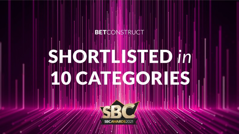 BetConstruct está nominada en 10 categorías de los premios SBC 2021