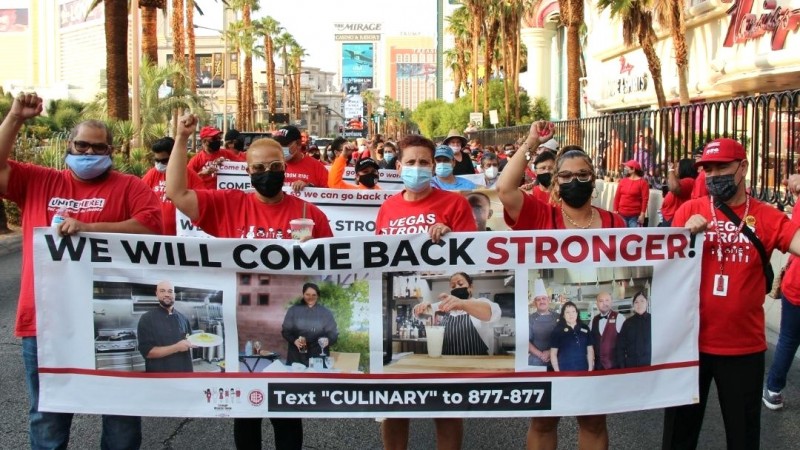 Las Vegas Strip cerrará parcialmente el jueves por una marcha del Sindicato de Casinos 