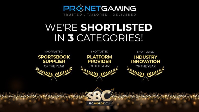 Pronet Gaming se llevó tres nominaciones para los SBC Awards 2021 y dos para los Global Gaming Awards 2022