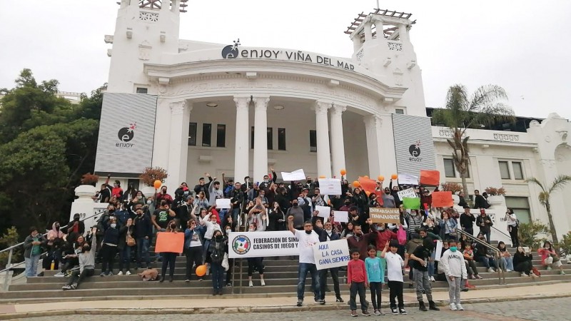 Los trabajadores del Casino de Viña del Mar inician una huelga