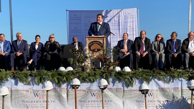 Southern Illinois, Elite-backed casino breaks ground with Gov. Pritzker; to open H1 2023