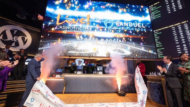 The Cordish and FanDuel debut in-person sports betting at Live! Casino Maryland 