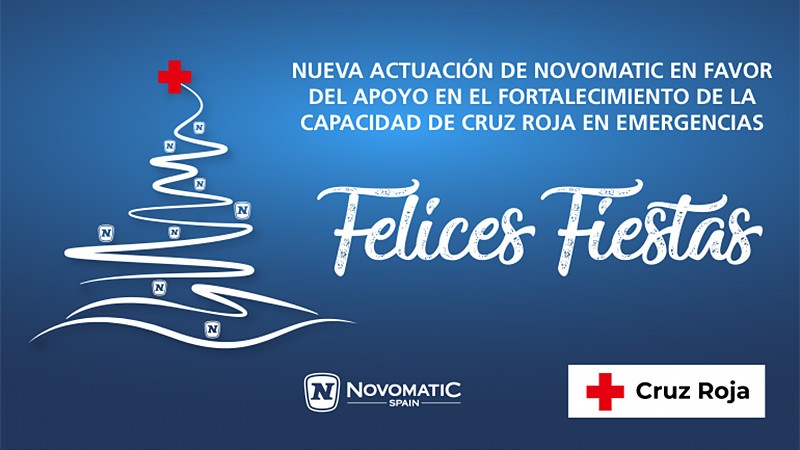 Novomatic Spain celebra la Navidad con aportes a la Cruz Roja española