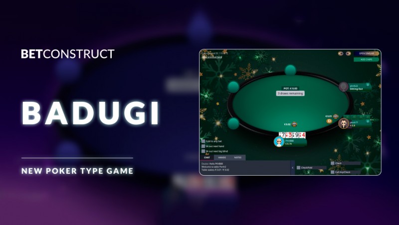 BetConstruct sumó el póquer Badugi a su oferta de juegos