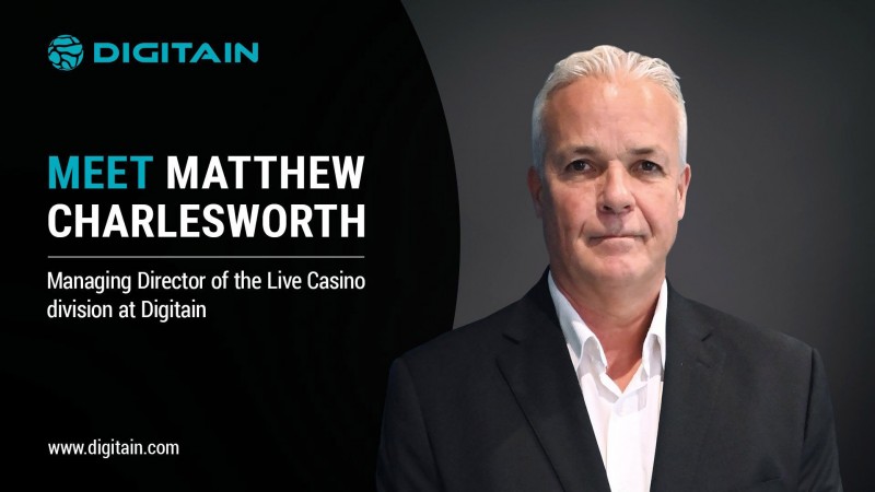 Digitain incorporó al veterano de la industria Matthew Charlesworth para conducir su división de casino en vivo