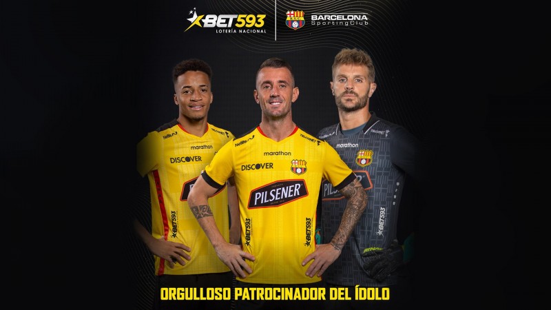 La Lotería Nacional de Ecuador patrocinará la camiseta del Barcelona SC a través de su marca Bet593