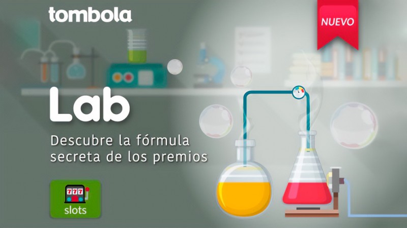 Tombola.es presenta una nueva slot online con temática de laboratorio de química 