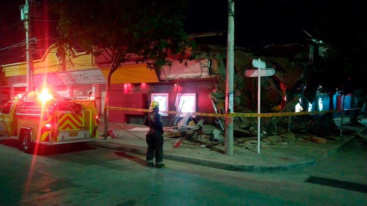 Colombia: Se derrumbó el techo de un casino en el centro de Santa Marta