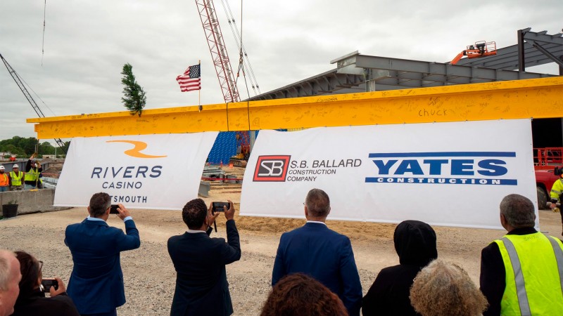 Virginia: Rivers Casino Portsmouth celebrates construction milestone ahead of planned early 2023 opening