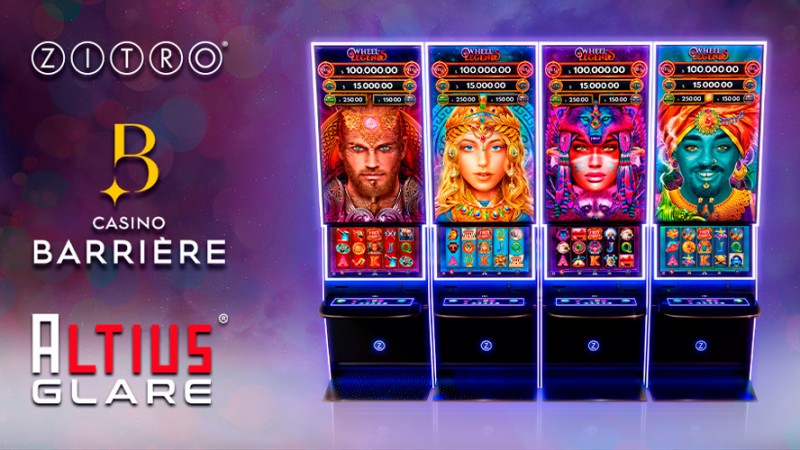 Zitro's Altius Glare cabinet makes European debut at three Barrière Group casinos in France