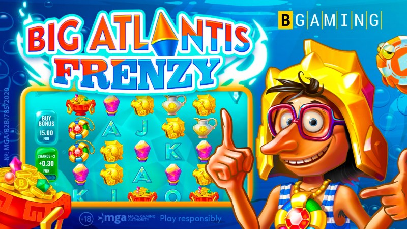BGaming rolls out Big Atlantis Frenzy, a fishing slot sequel to comedy title Dig Dig Digger