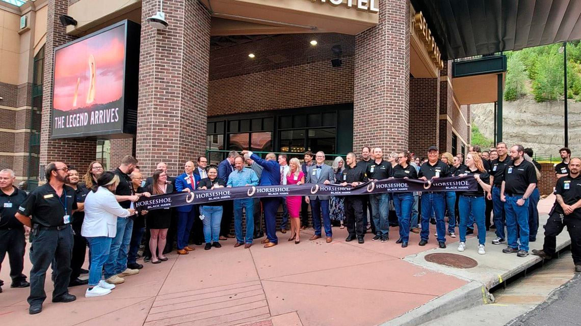 Caesars' Isle Casino opens up as rebranded Horseshoe Black Hawk property with a ribbon-cutting ceremony in Colorado